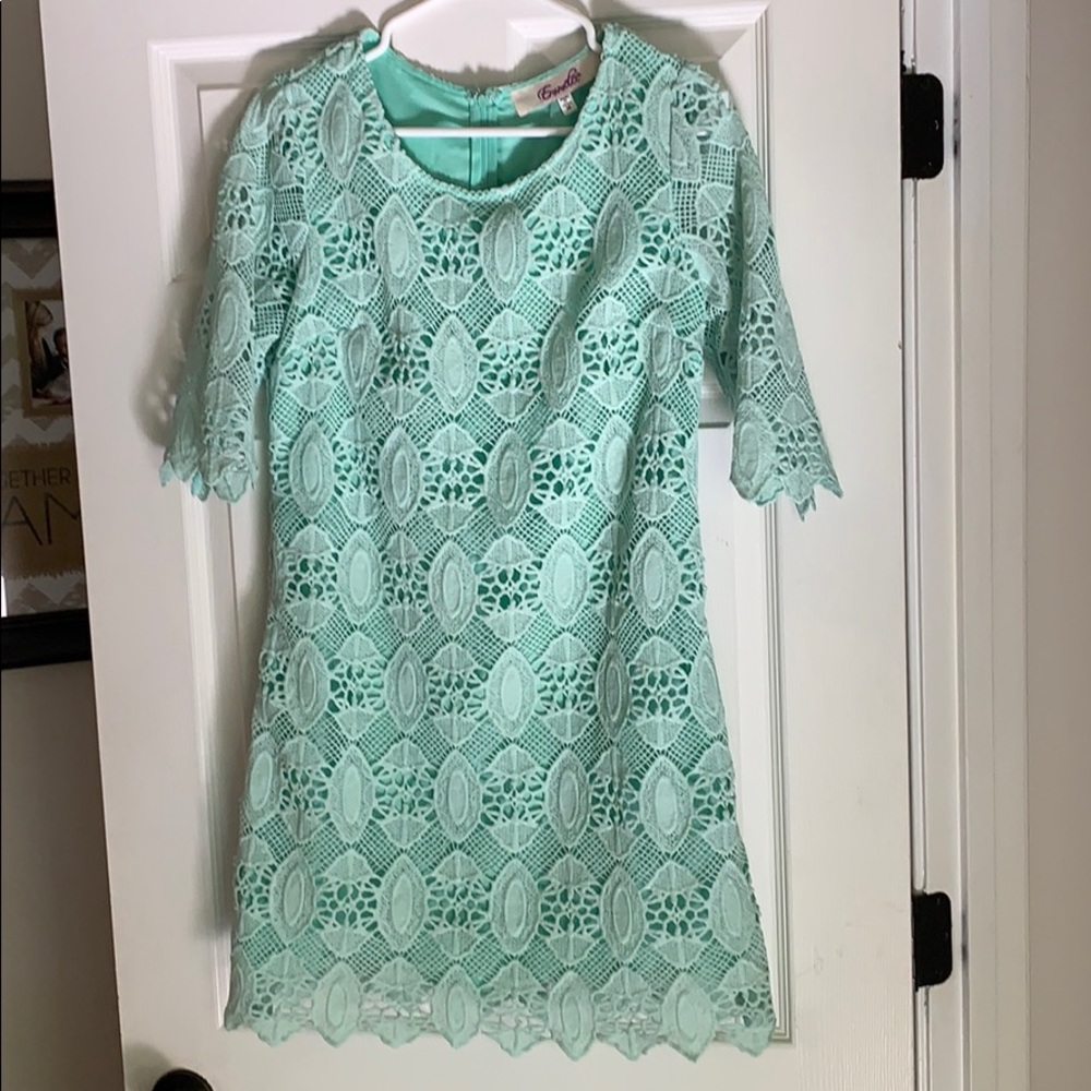 Mint Lace Dress